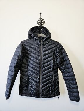 Mountain Hardwear Down Puffer Jacket Size S Black Full Zip